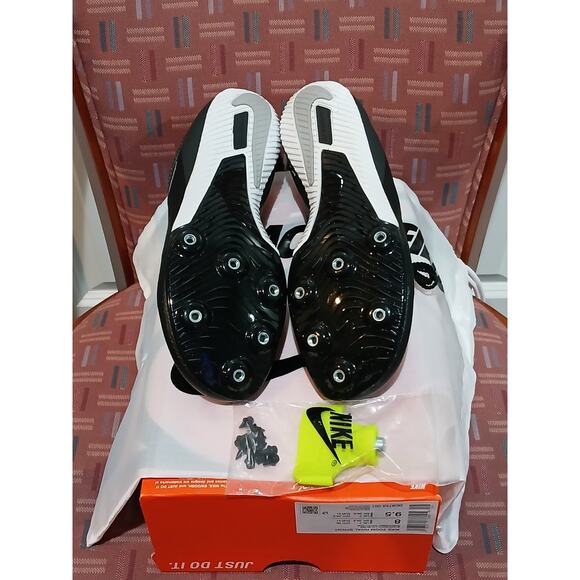 New Men's 8 Nike Zoom Rival Sprinter Track & Field Spikes Black DC8753-001 - Picture 5 of 7
